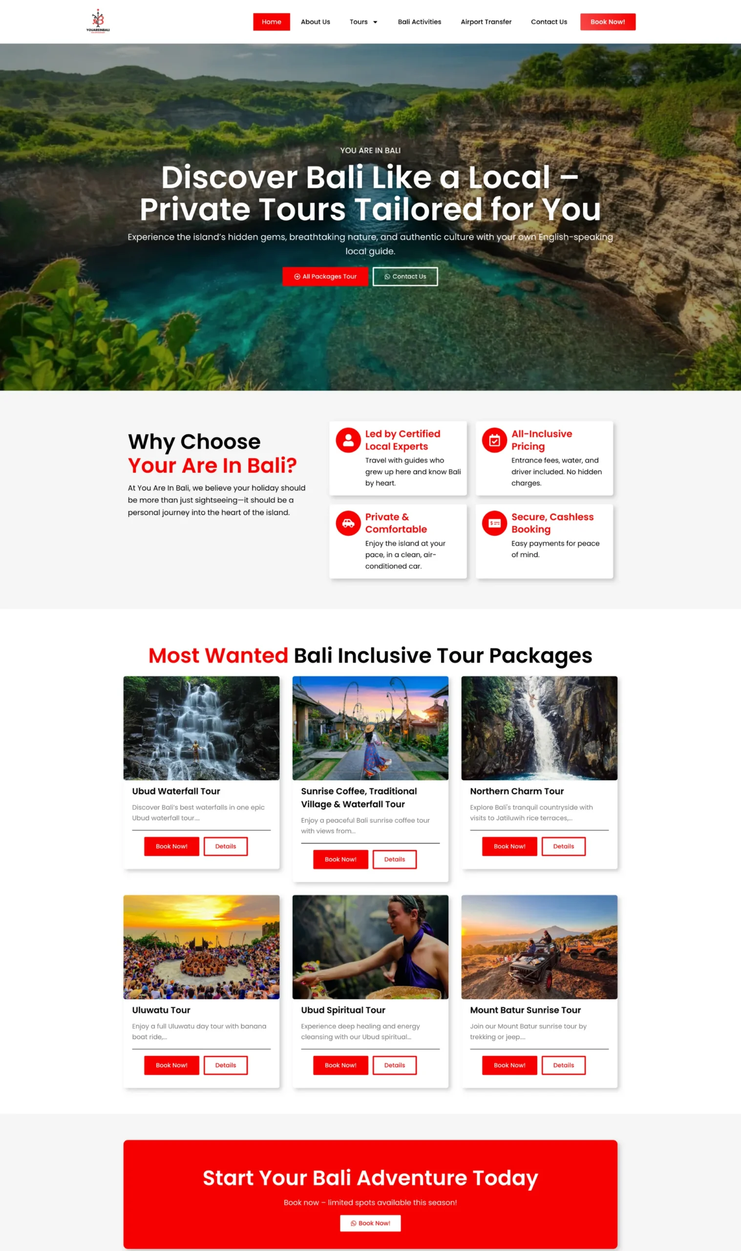 Website Travel Tour